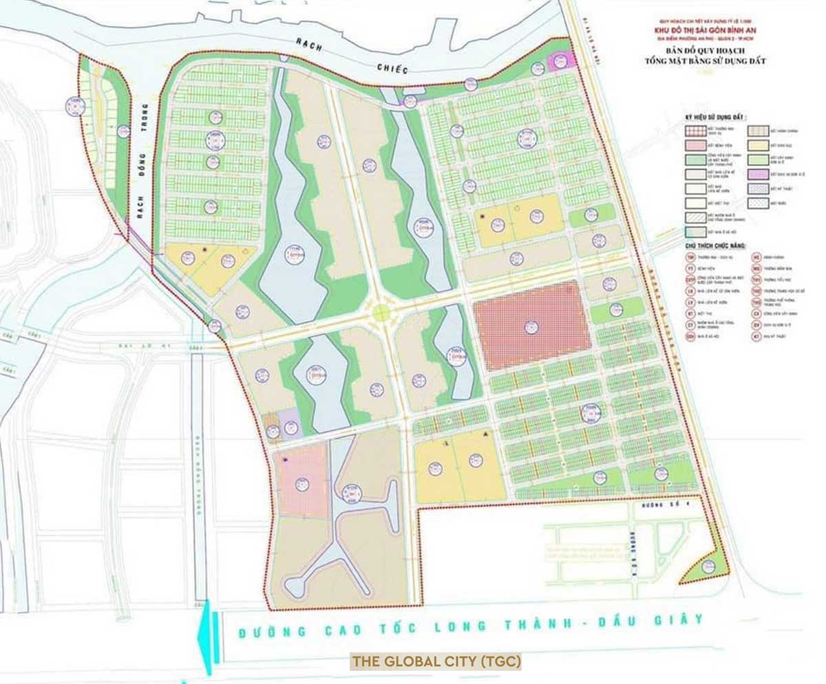 Mặt bằng tổng thể The Global City Thủ Đức