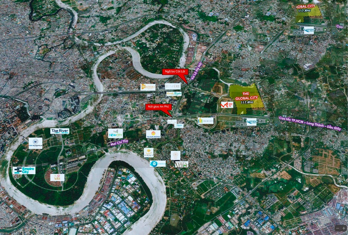 Vị trí dự án the global city thủ đức Vị trí dự án The Global City Thủ Đức