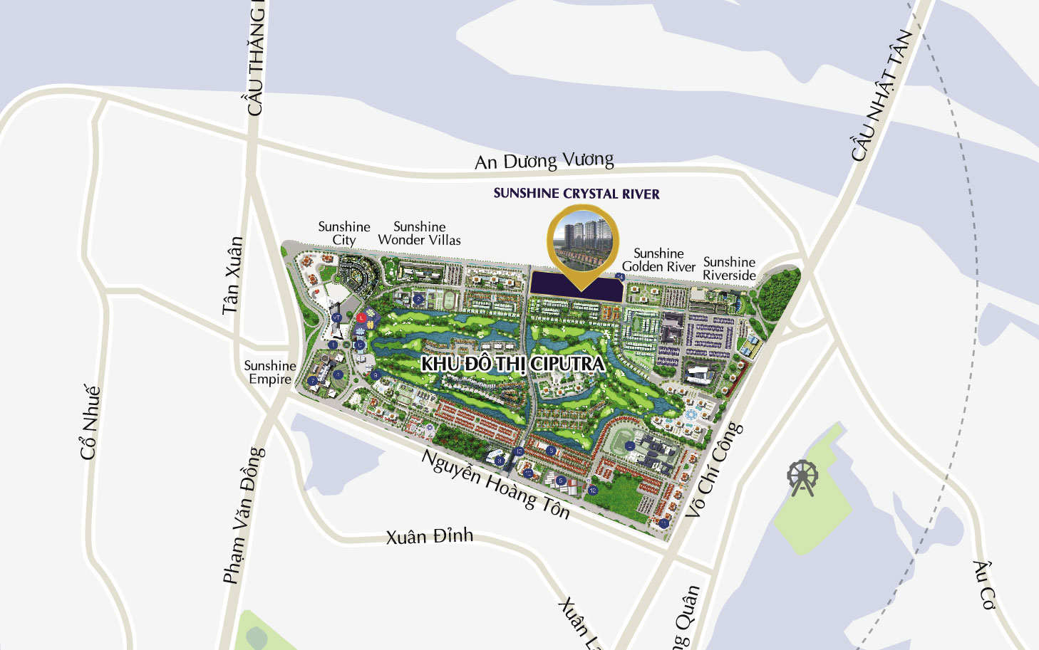 Vị Trí Dự án Sunshine Cystal River