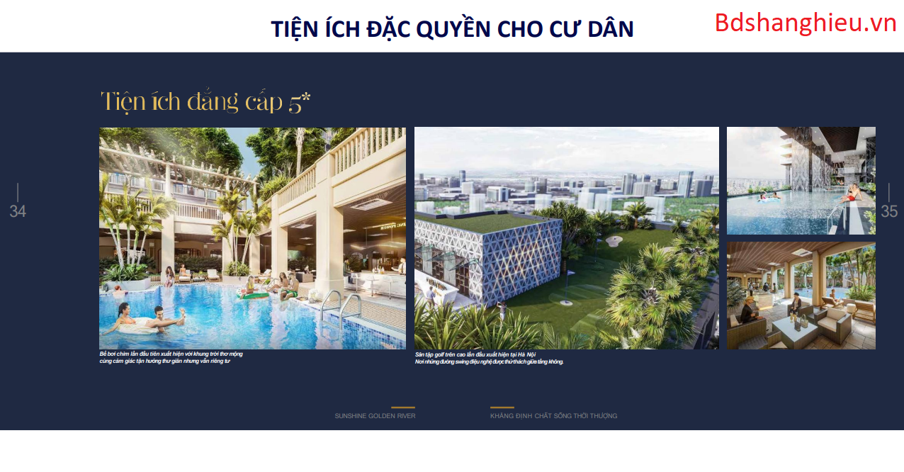 Tiện ích Bể Bơi Và Sân Golf