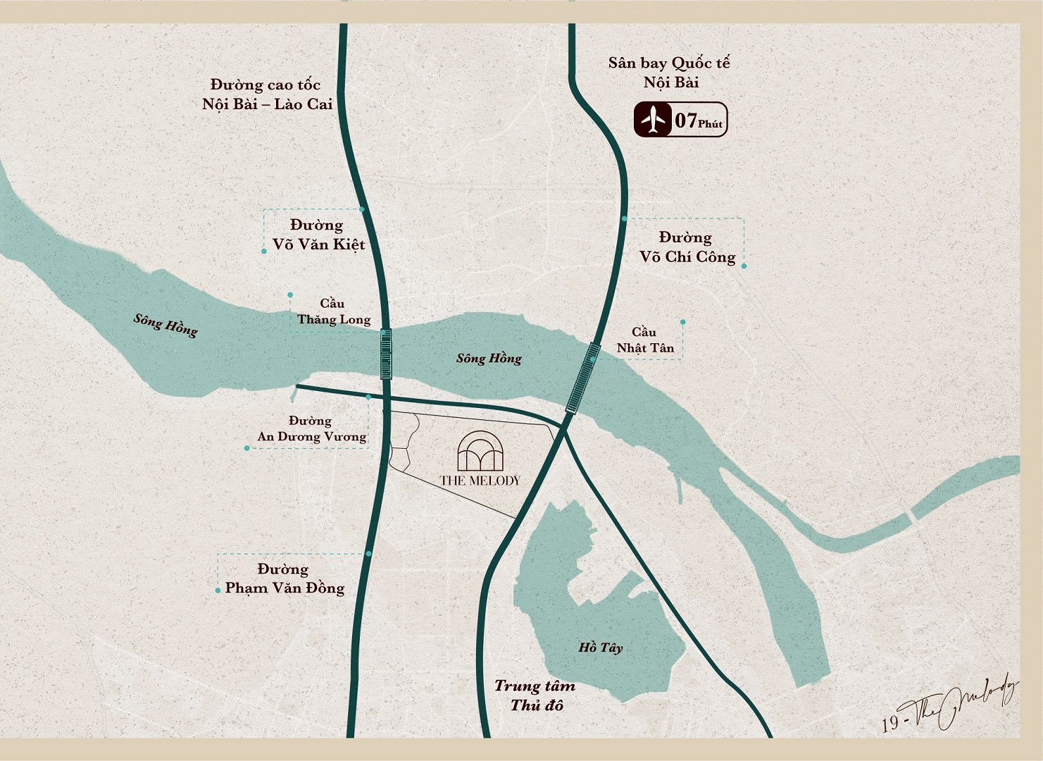 Vi Tri The Melody Village Ciputra