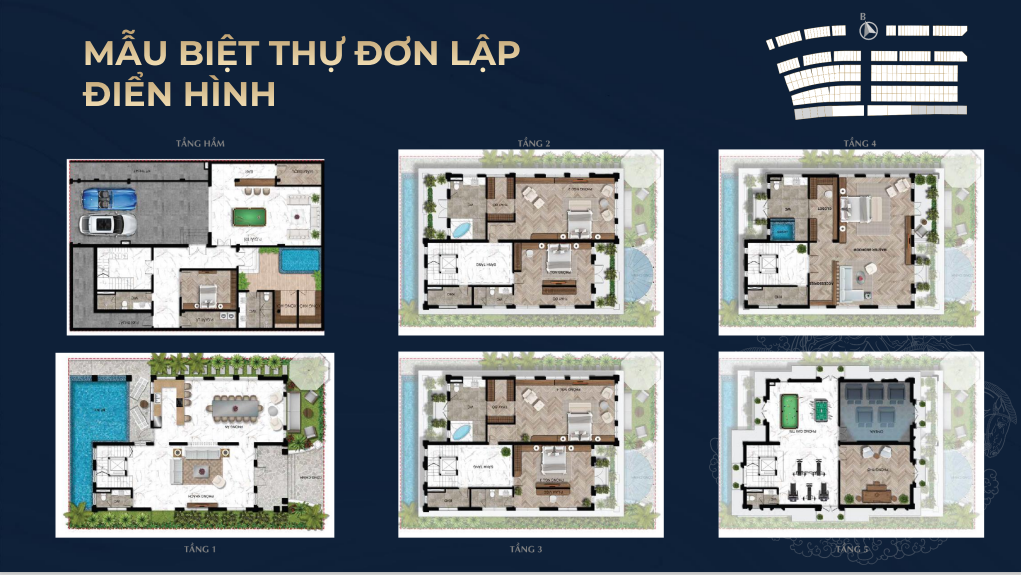 Mẫu Biệt Thự đơn Lập Dự án Sunshine Wonder Villas