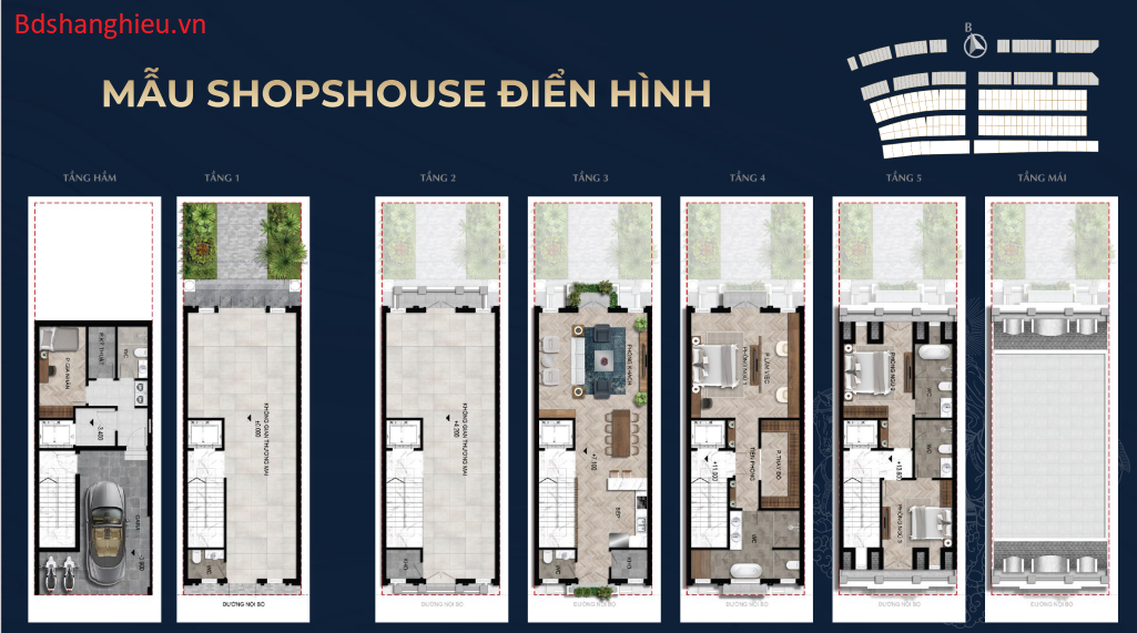 Mẫu Shophouse Dự án Sunshine Wonder Villas