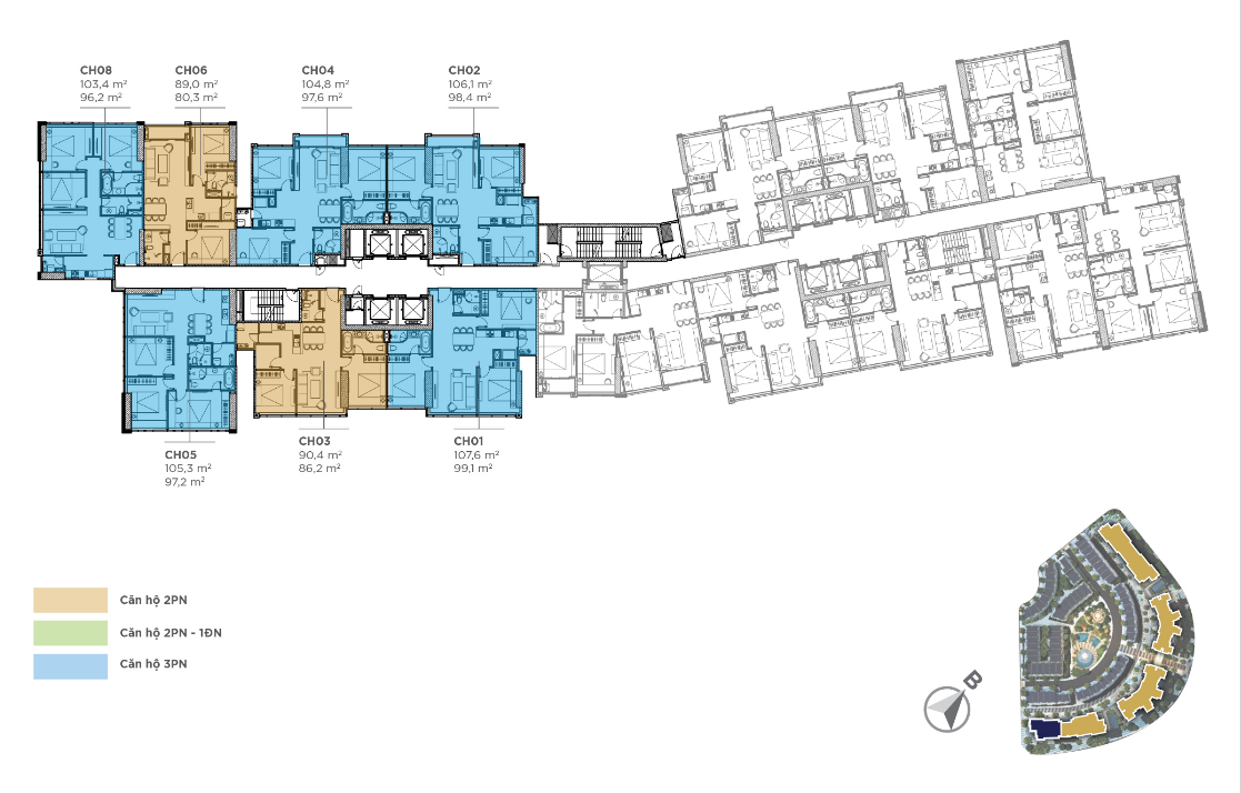 Mặt Bằng Tòa S6 Dự án Sunshine City Ciputra